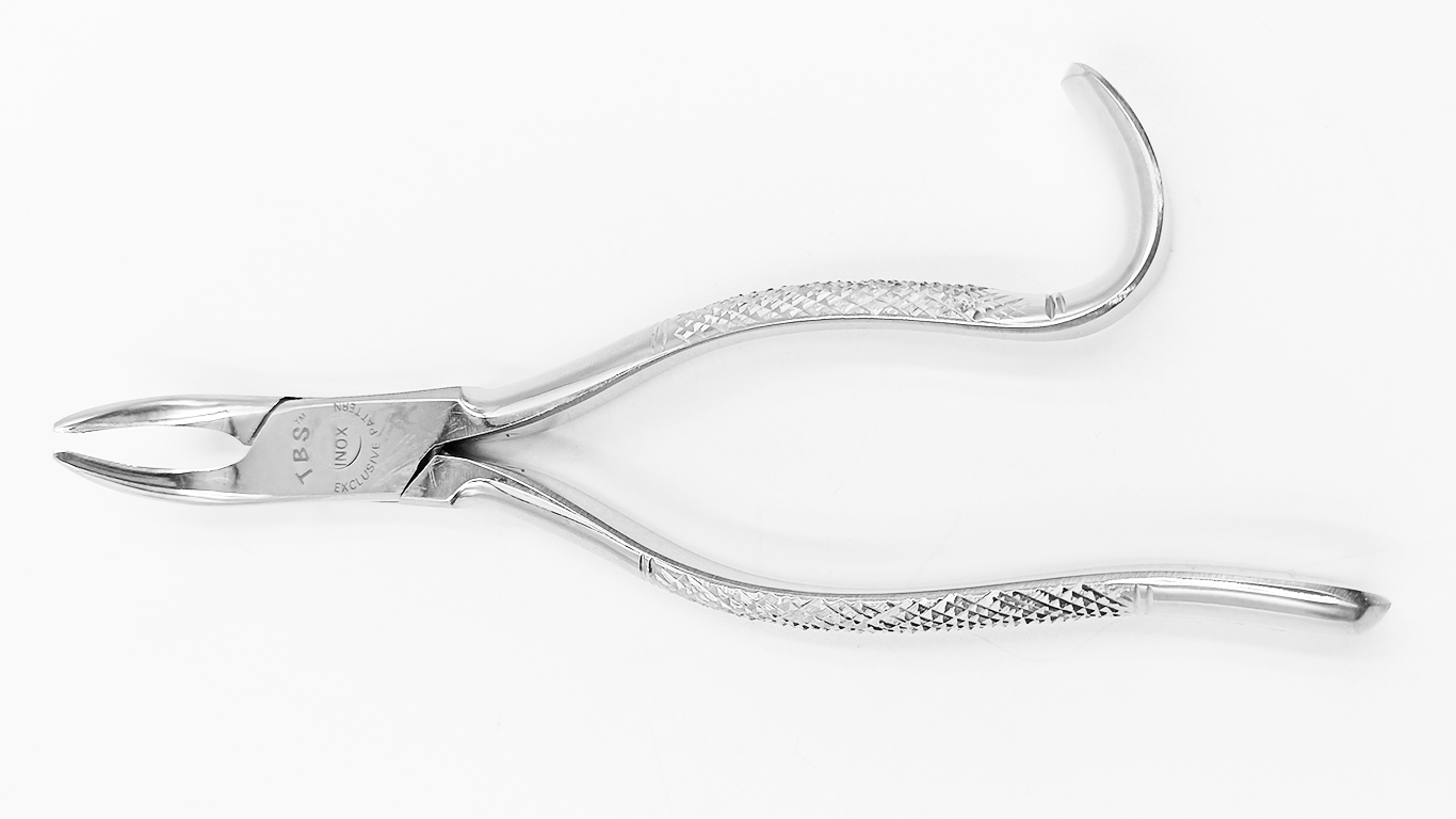 Forceps 103 de extracción para premolares y raices inferiores.