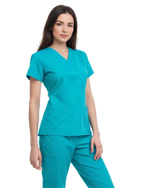 Uniforme Quirúrgico Kit Repelente Polly Dama Cian (CMYK) Sin Resorte