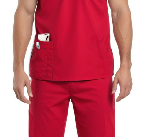 Uniforme Quirúrgico Kit Repelente Polly Caballero Rojo
