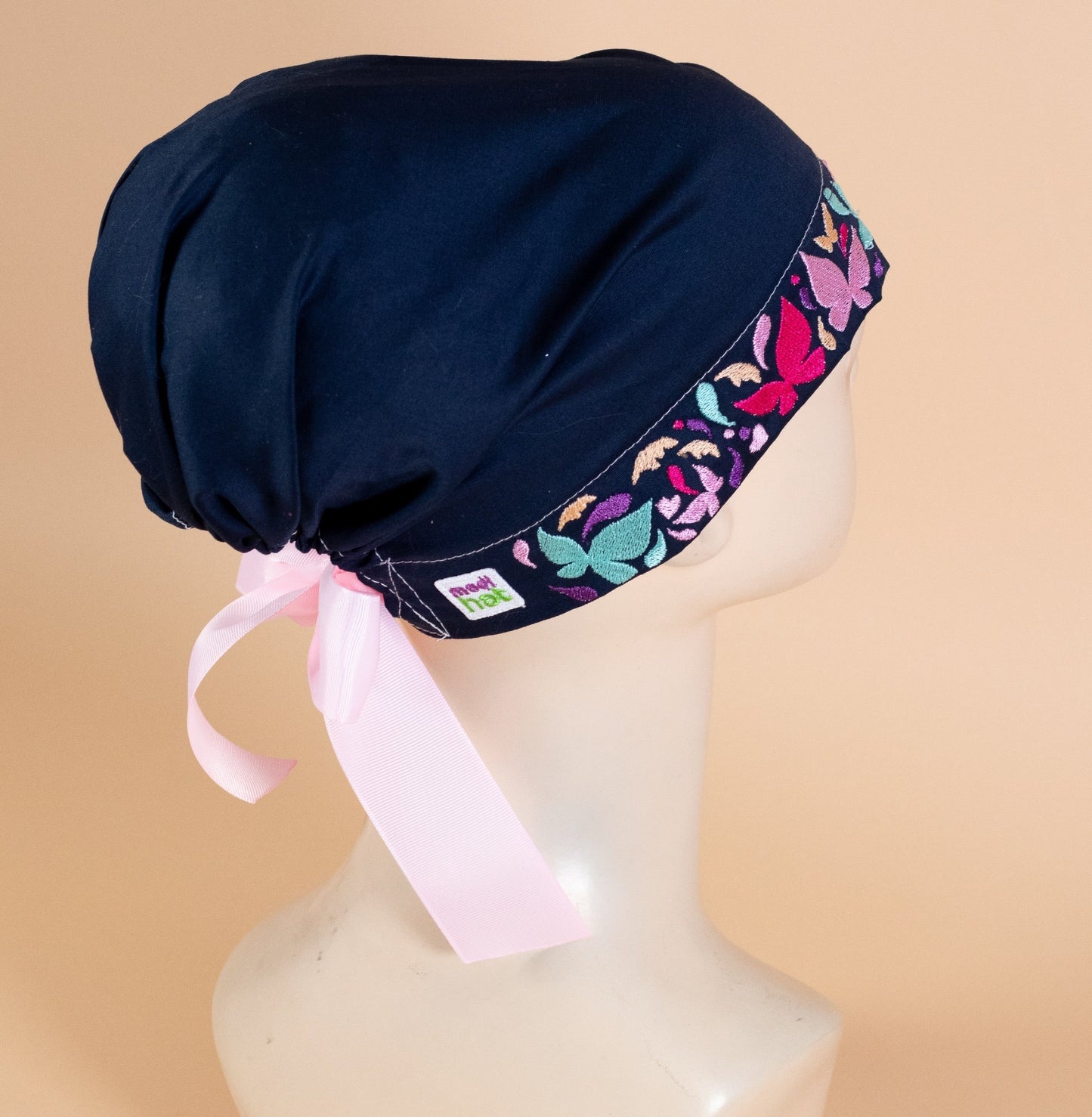 Gorro Dama Mariposas Bordadas