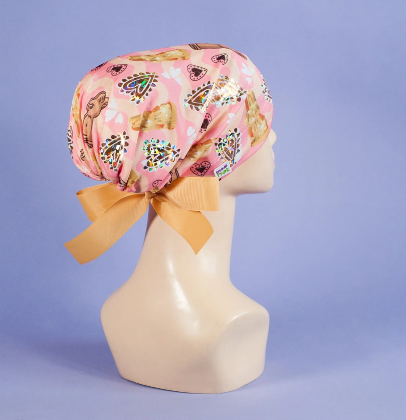 Gorro Dama Conejitos de Chocolate Glitter