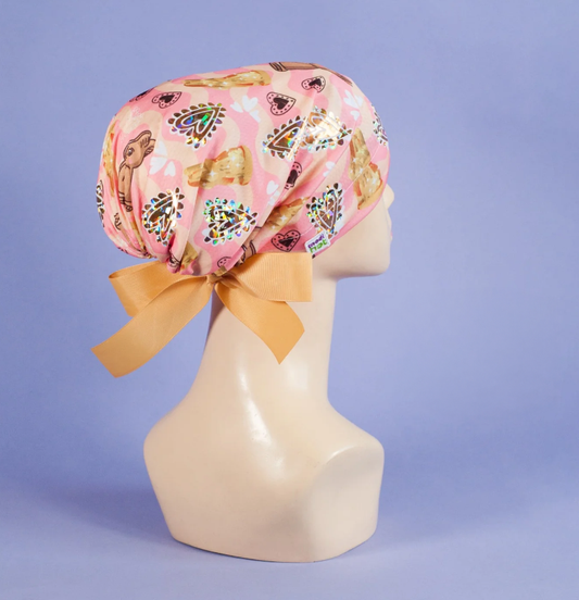 Gorro Dama Conejitos de Chocolate Glitter