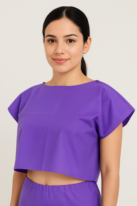 Bata para mastografía desechable Morado 10 piezas