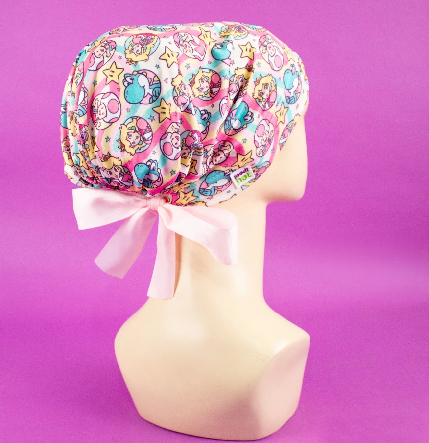 Gorro Dama Peach & Yoshi