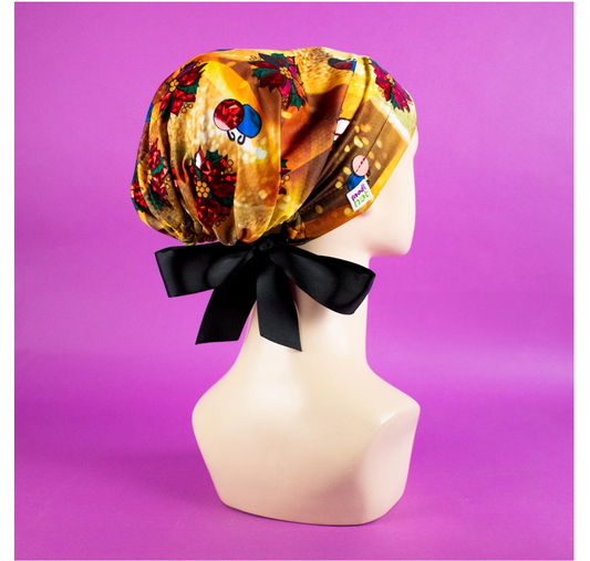 Gorro Dama Navideño: Noche Buena Holograma