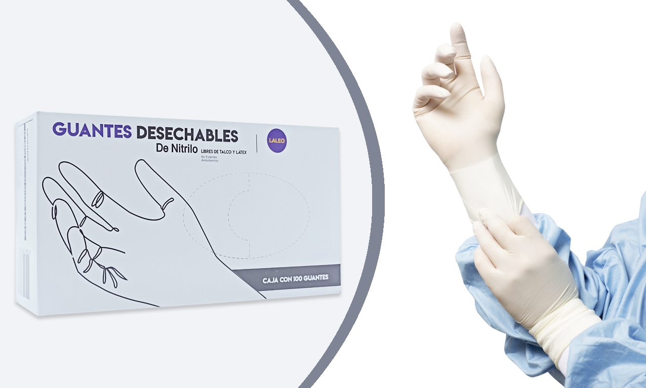 Guantes Desechables LALEO de Nitrilo