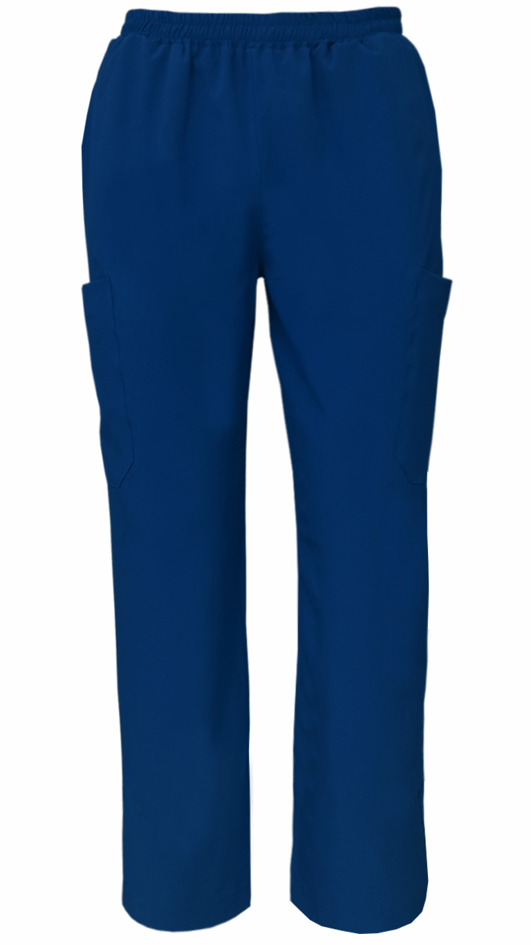 Pantalón Quirúrgico Repelente Polly Unisex Azul Marino Sin Resorte