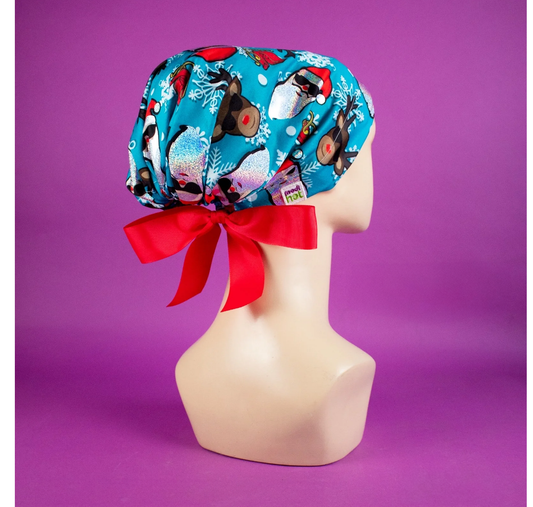 Gorro Dama Navideño: Santa Claus Glitter