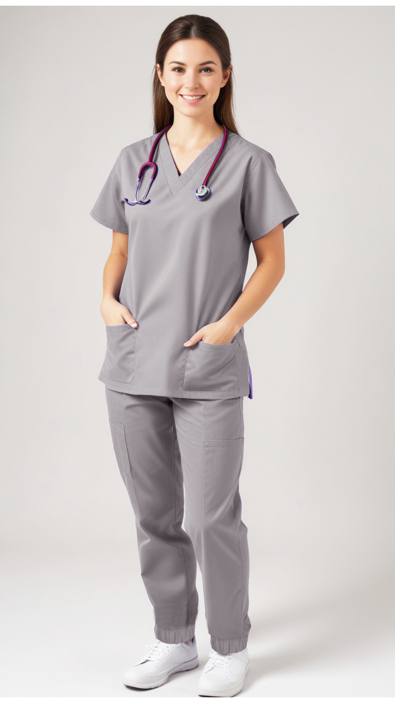 Uniforme Quirúrgico Kit Repelente Polly Dama Gris