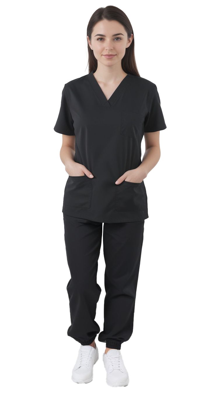 Uniforme Quirúrgico Kit Repelente Polly Dama Negro