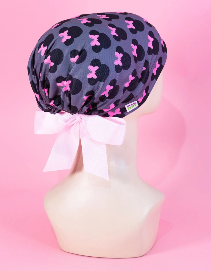 Gorro Dama Minnie Gris/Rosa
