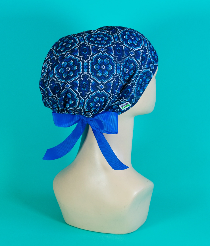 Gorro Dama Huichol azul