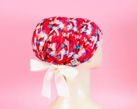 Gorro Dama La Sirenita Ariel collage