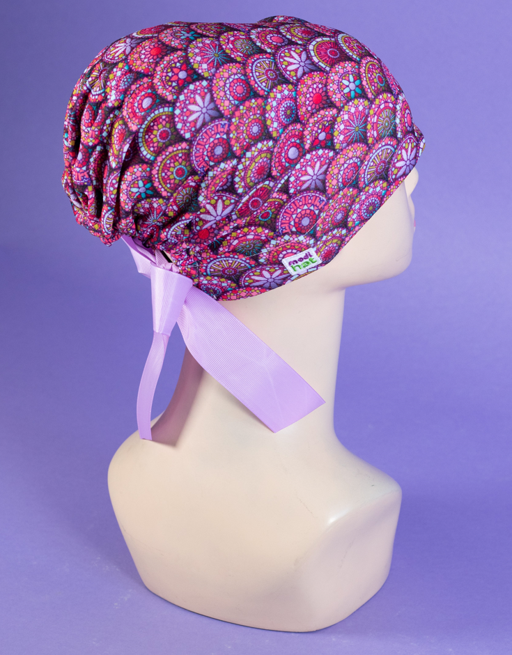 Gorro Dama Mandalas Rosa
