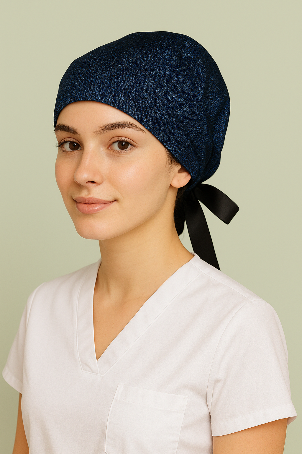 Gorro quirúrgico dama imperial blue shiny