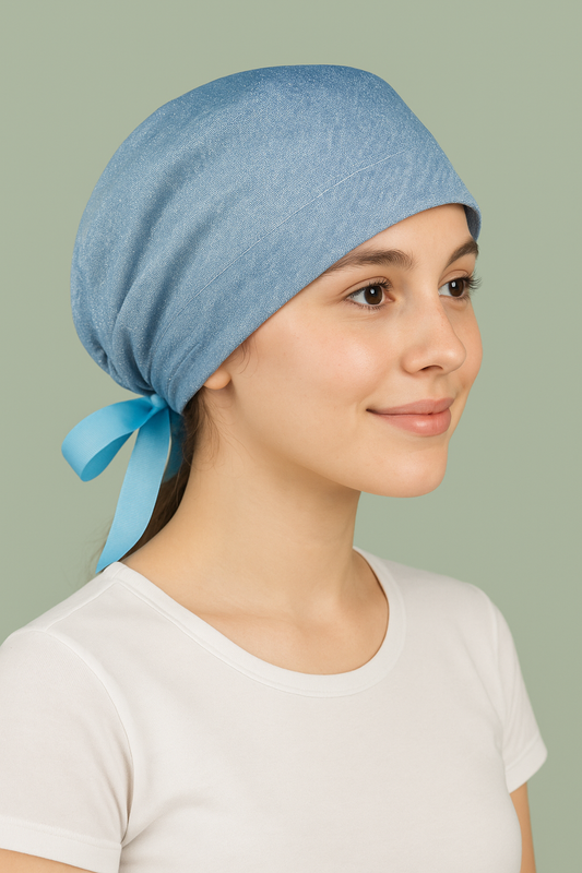 Gorro quirúrgico dama cinderella blue shiny
