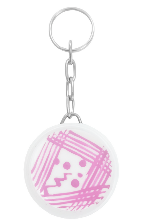 Llavero Agar Blanco Estrias Fiusha