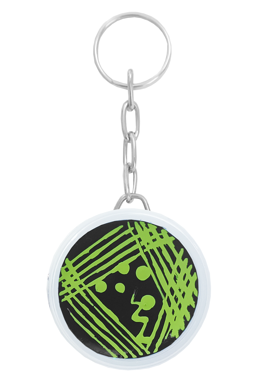Llavero Agar Negro Estrias Verde