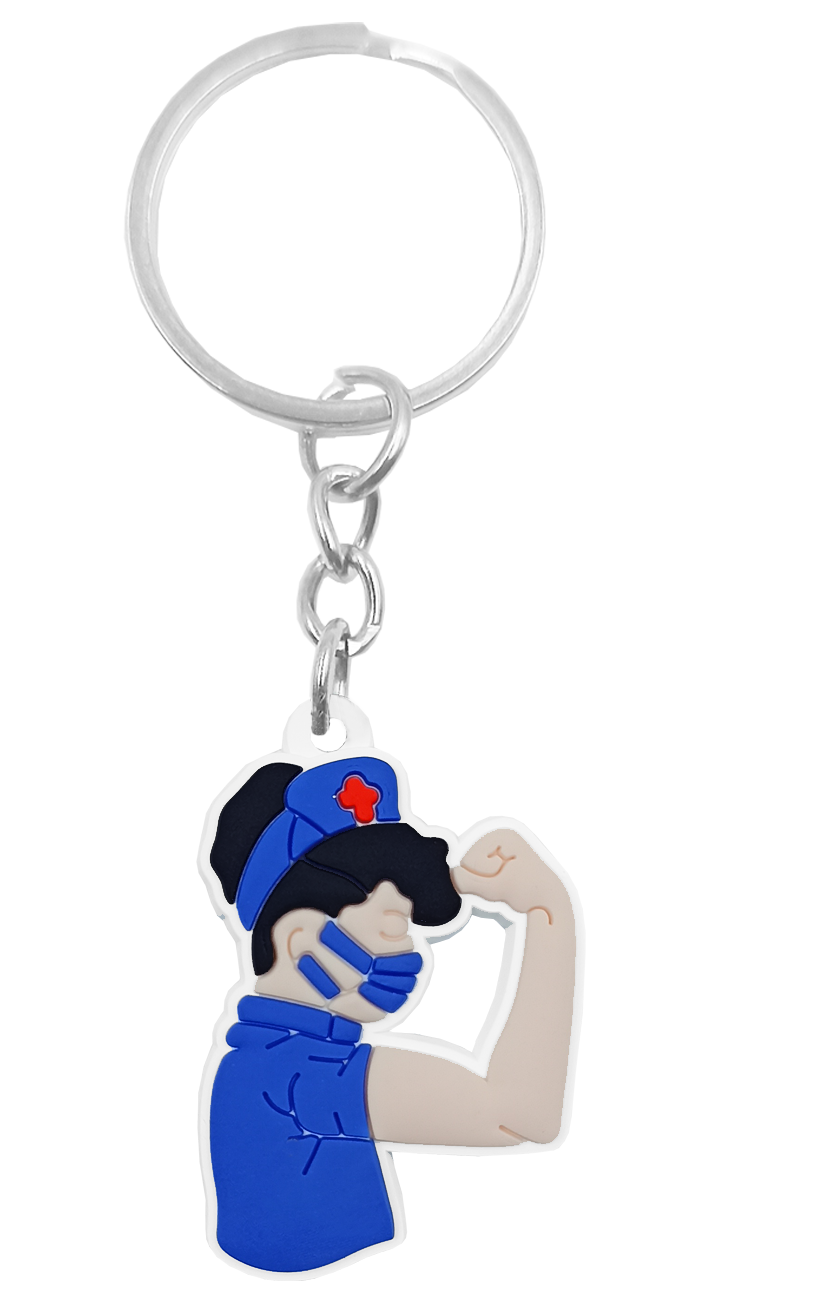 Llavero medicina 09 Enfermera Azul