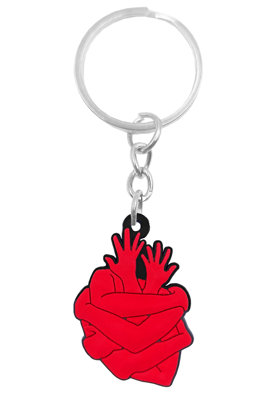 Llavero medicina 15 Corazón-Manos