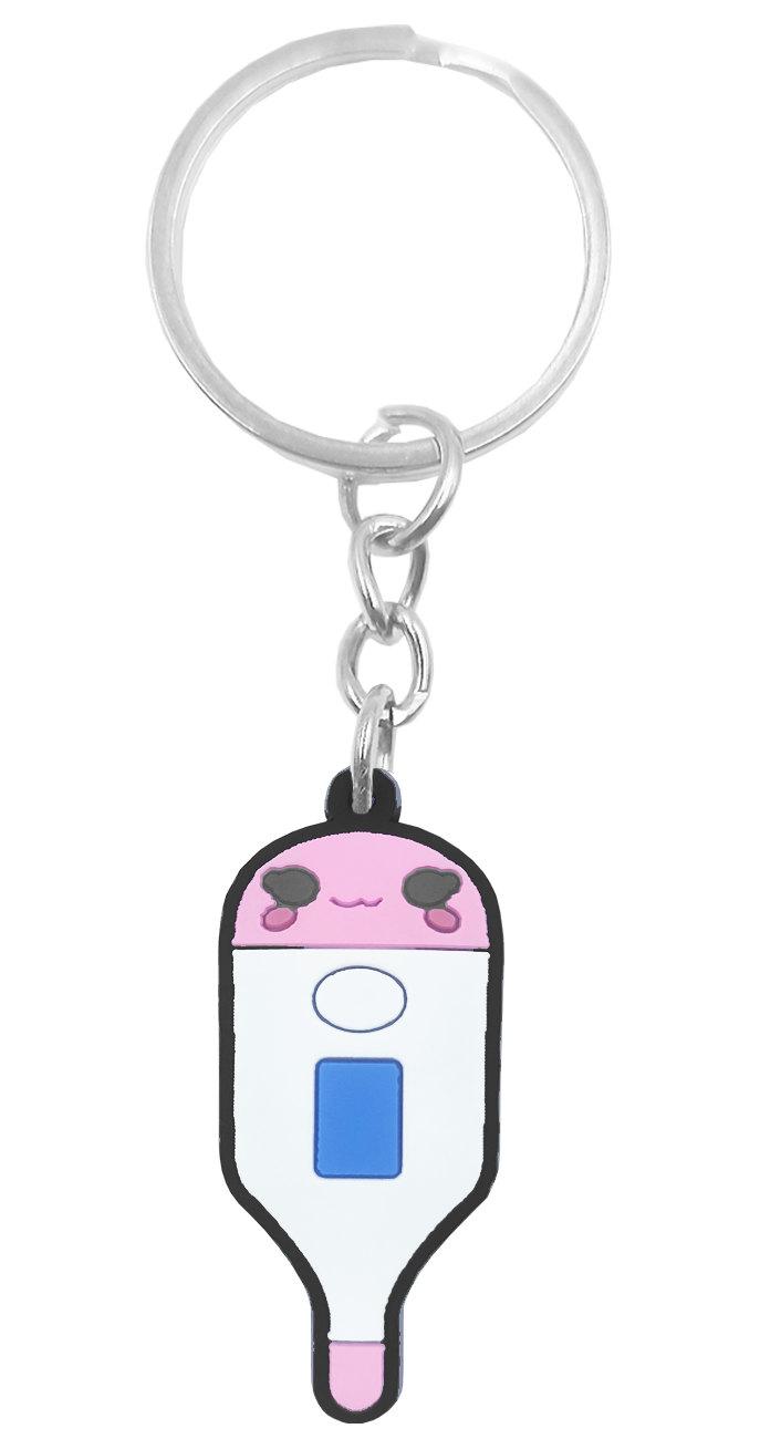 Llavero medicina 16 Termómetro Rosa