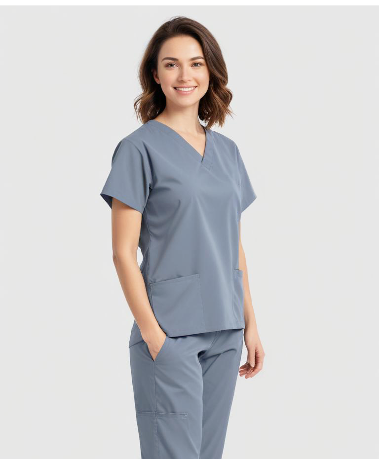Uniforme Quirúrgico Kit Repelente Polly Dama Plata Sin Resorte