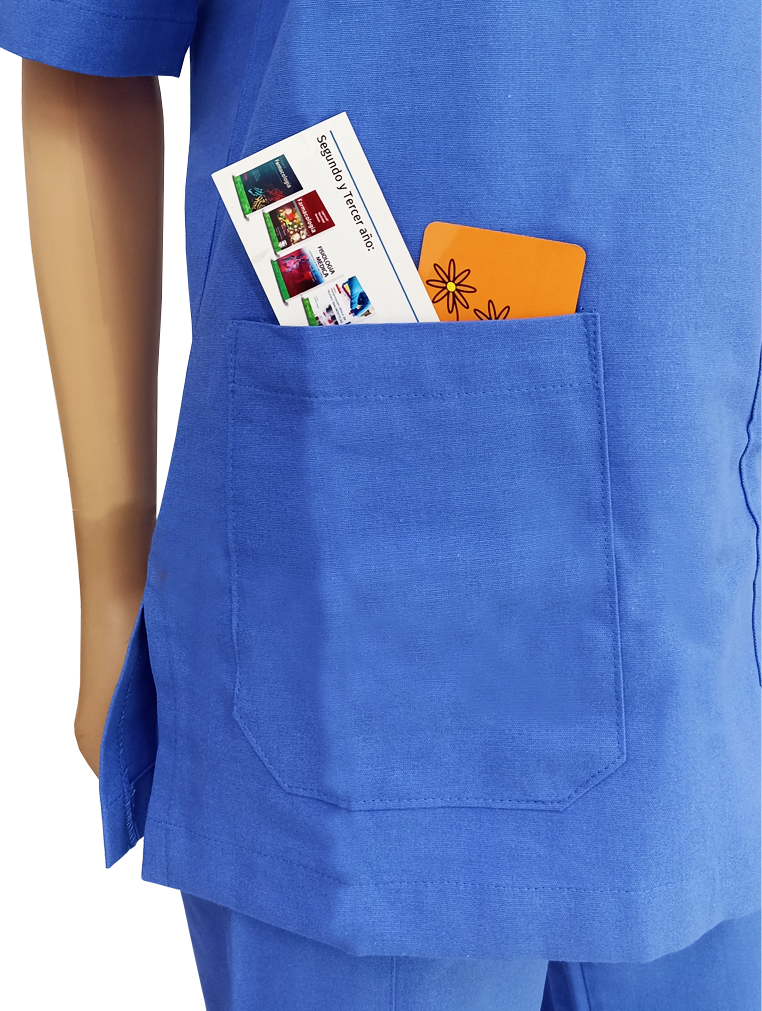 Uniforme quirúrgico unisex con gorro y cubreboca