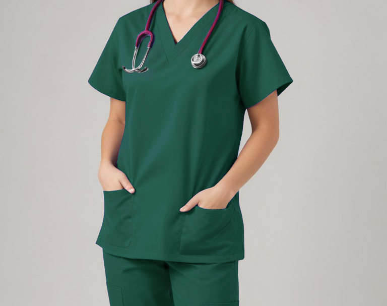 Uniforme Quirúrgico Kit Repelente Polly Dama Verde Botella
