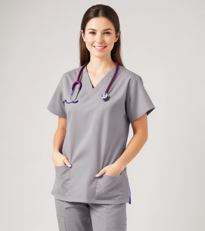 Uniforme Quirúrgico Kit Repelente Polly Dama Gris