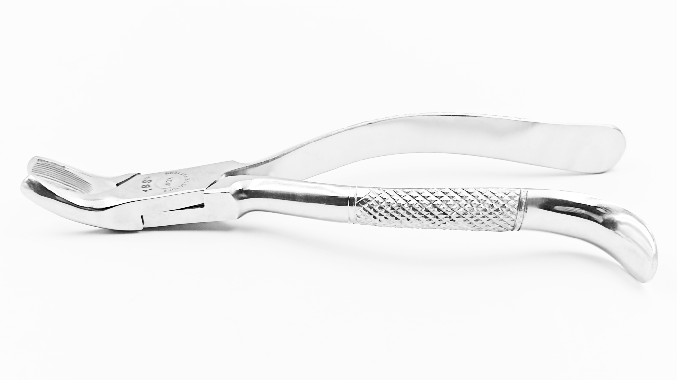 Extraction forceps 24 for lower molars.
