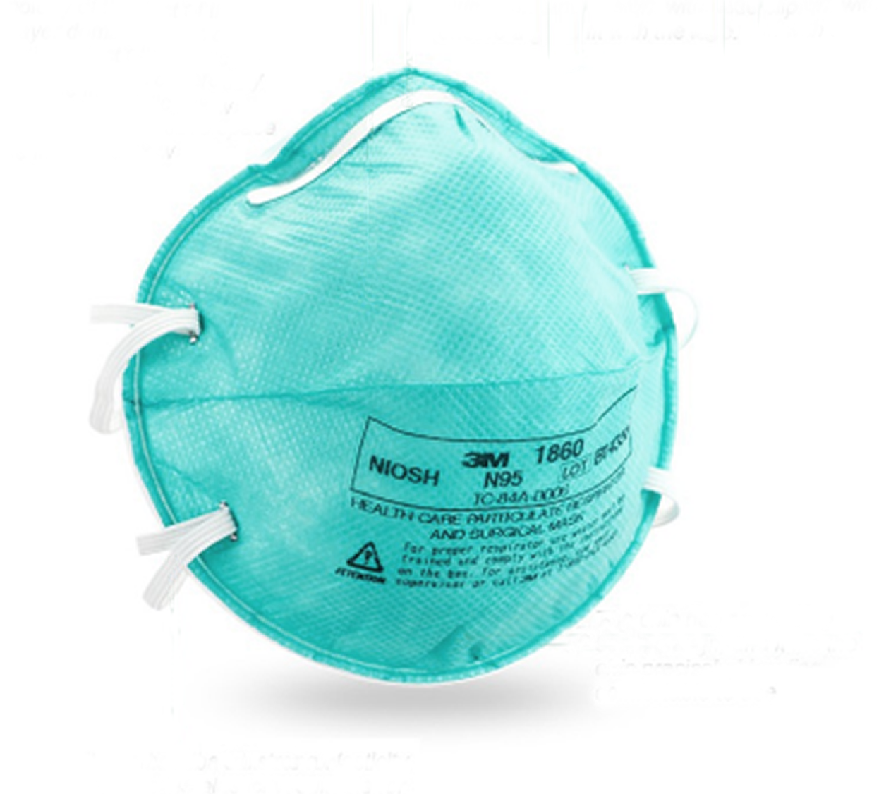 3M 1860 Particulate Respirator and Surgical Mask