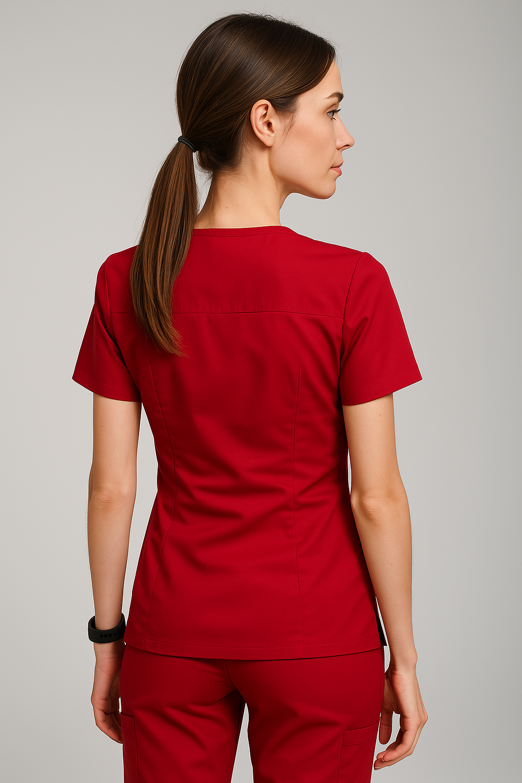 Uniforme Quirúrgico Kit Repelente Polly Dama Rojo