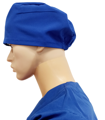 Gorro quirúrgico LALEO azul marino con resorte