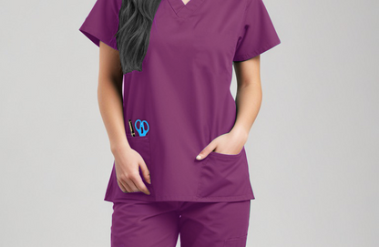 Uniforme Quirúrgico Kit Repelente Polly Dama Uva