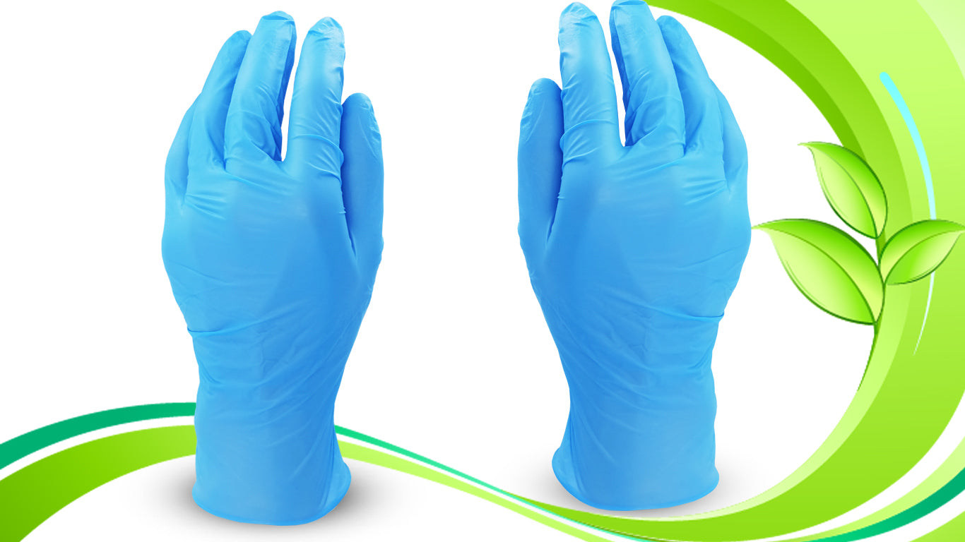 Blue Non Sterile Powder Free Medstar Nitrile Gloves