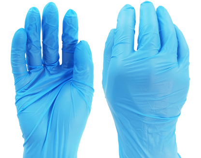 Blue Non Sterile Powder Free Medstar Nitrile Gloves