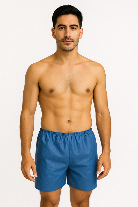 Short azul SMS desechable