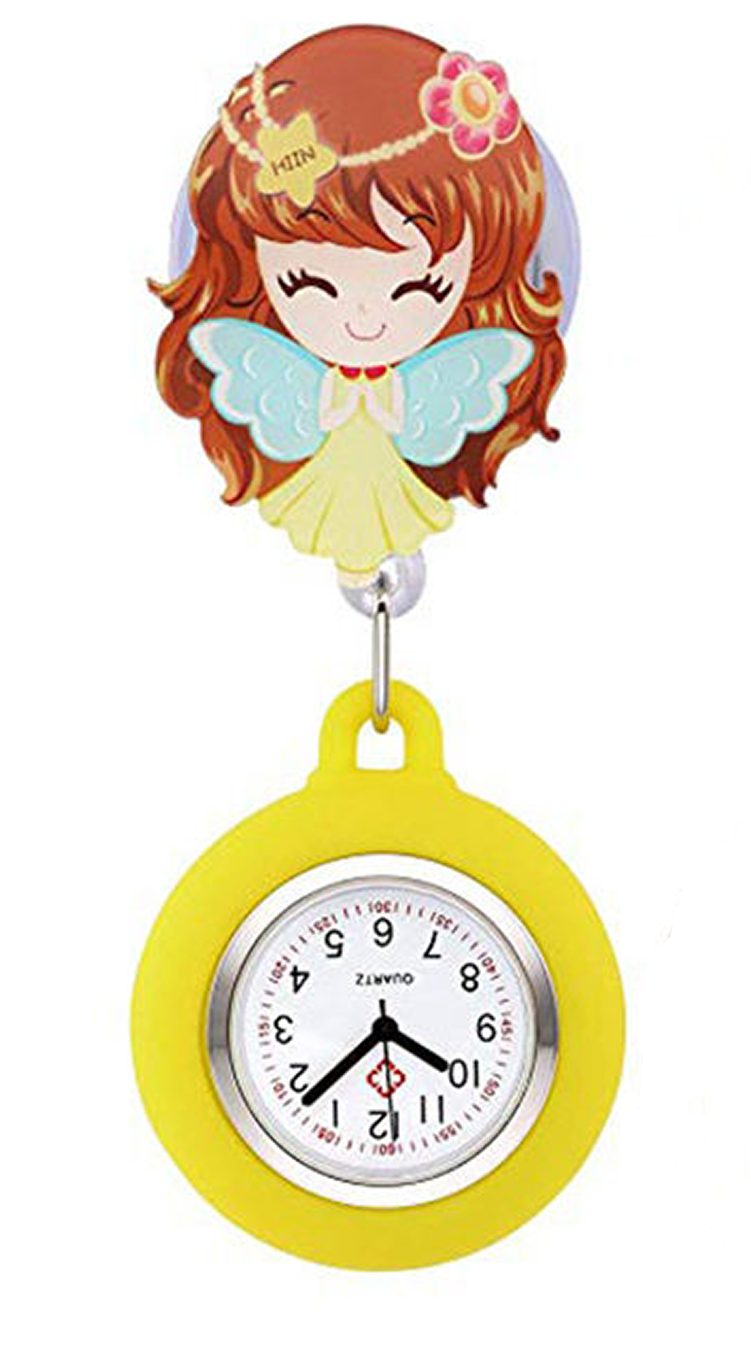 Reloj de Bolsillo para Enfermera: Niña con Alas