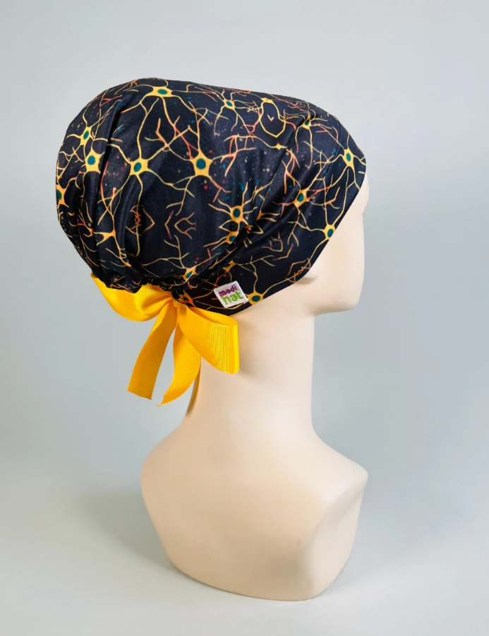 Gorro Dama Neuronas Doradas