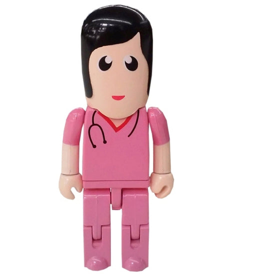 Memoria USB de doctora rosa