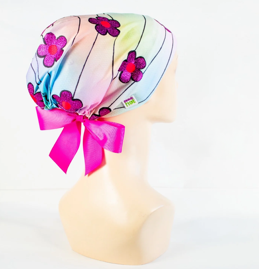 Gorro Dama Glitter Flower