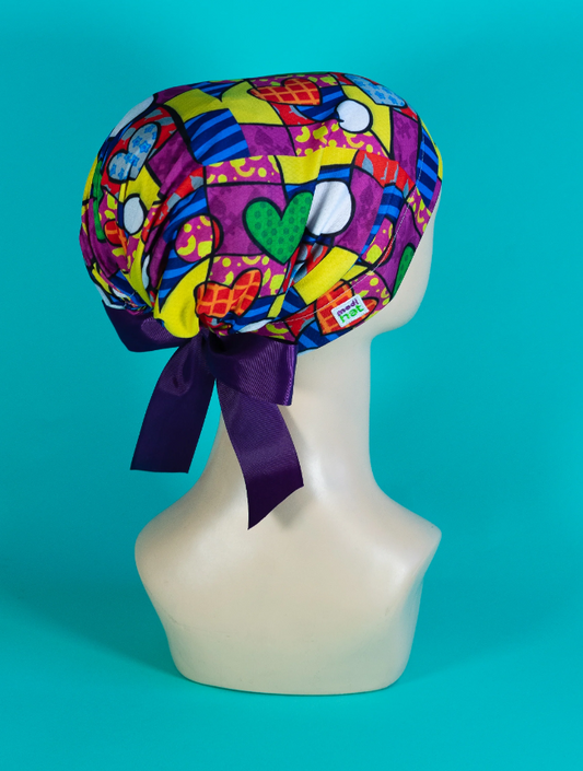 Gorro Dama Corazones Colores