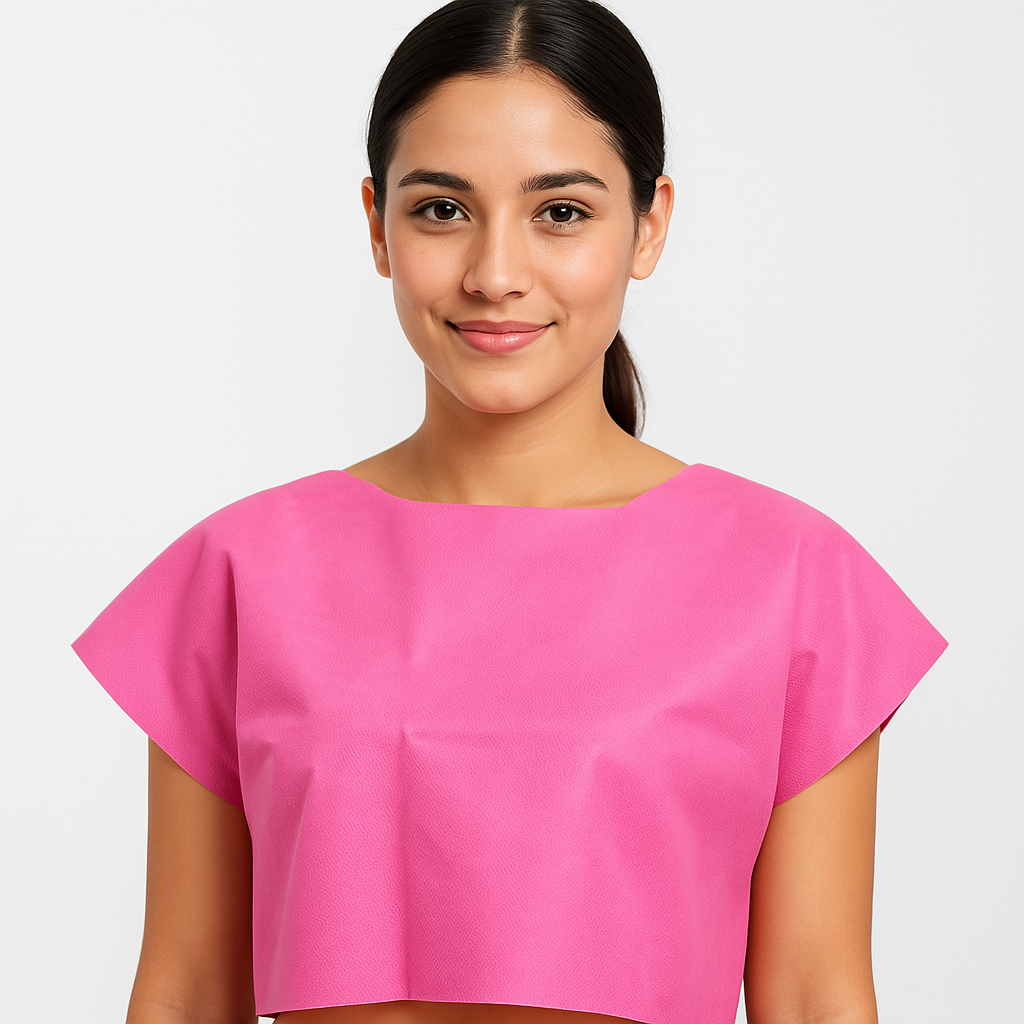 Bata Para Mastografía Desechable Rosa 10 piezas