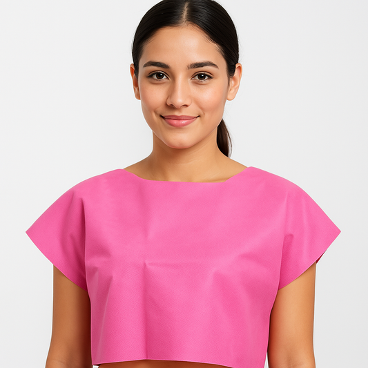 Bata Para Mastografía Desechable Rosa 10 piezas