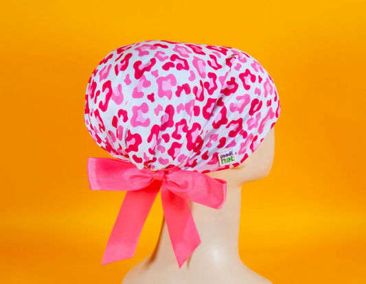 Gorro Dama Animal Print Rosa