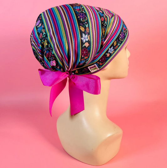 Gorro Dama Zarape Flores