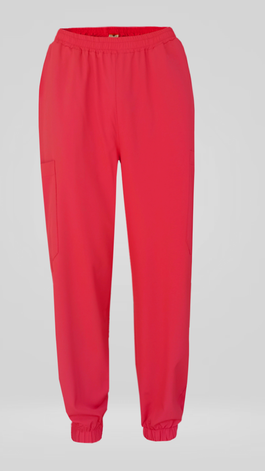 Pantalón Quirúrgico Repelente Polly Unisex Rojo