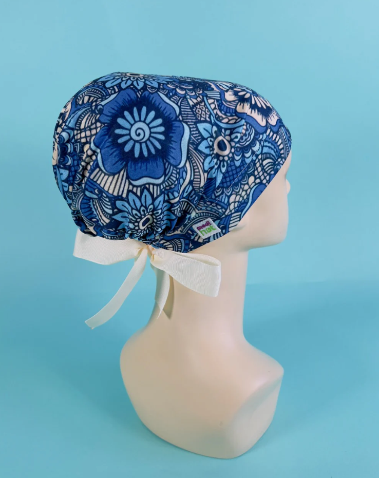 Gorro Dama Flores y Mandalas