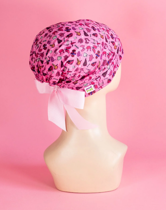Gorro Dama Organitos Rosas