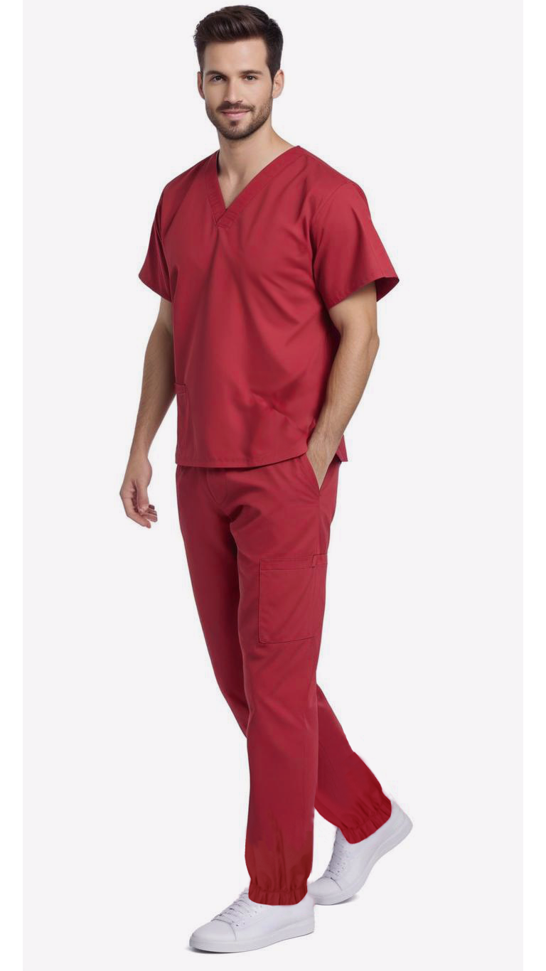 Uniforme Quirúrgico Kit Repelente Polly Caballero Vino – LALEO Dental